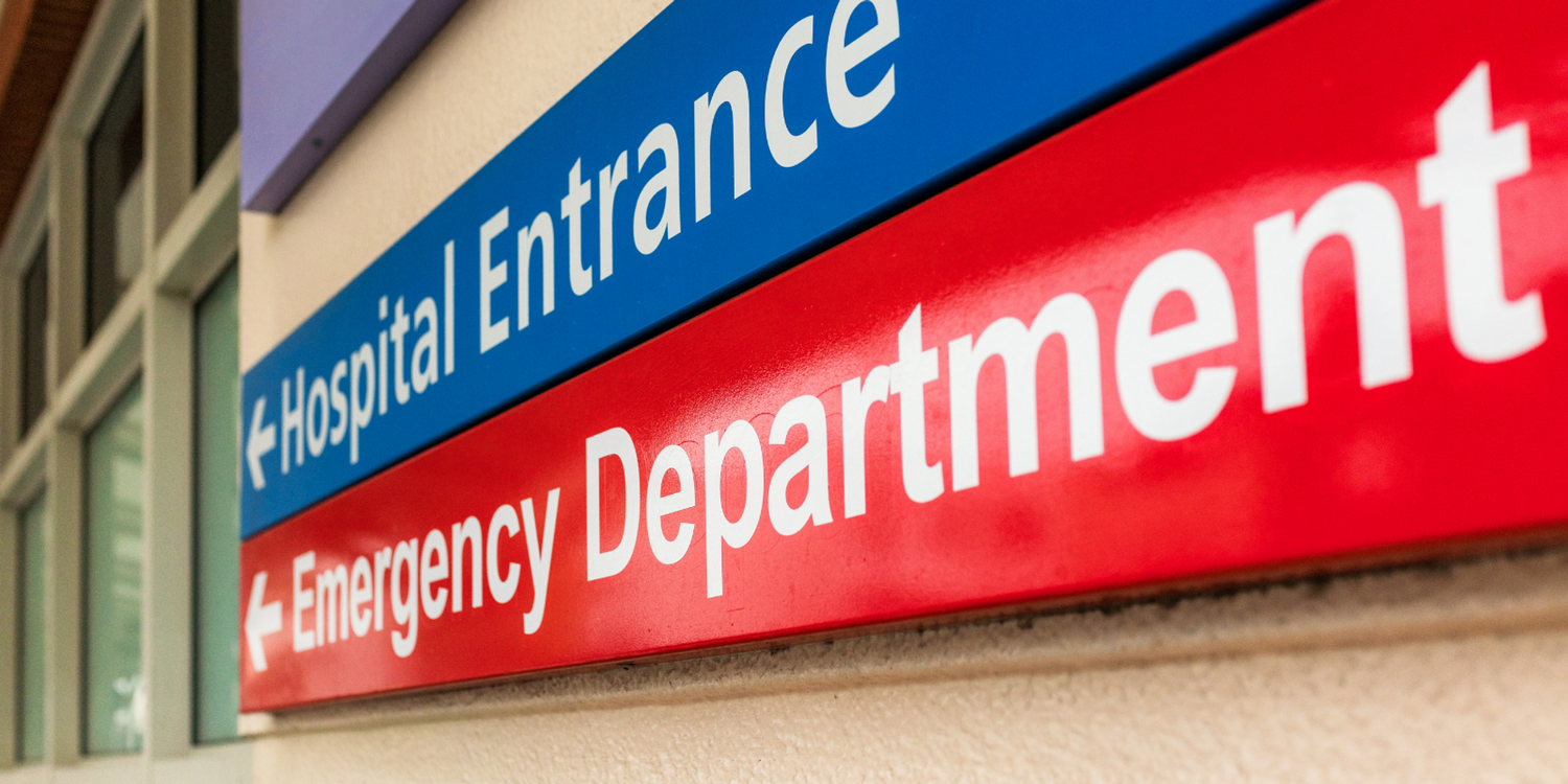 Emergency Department and Hospital Entrance Signs